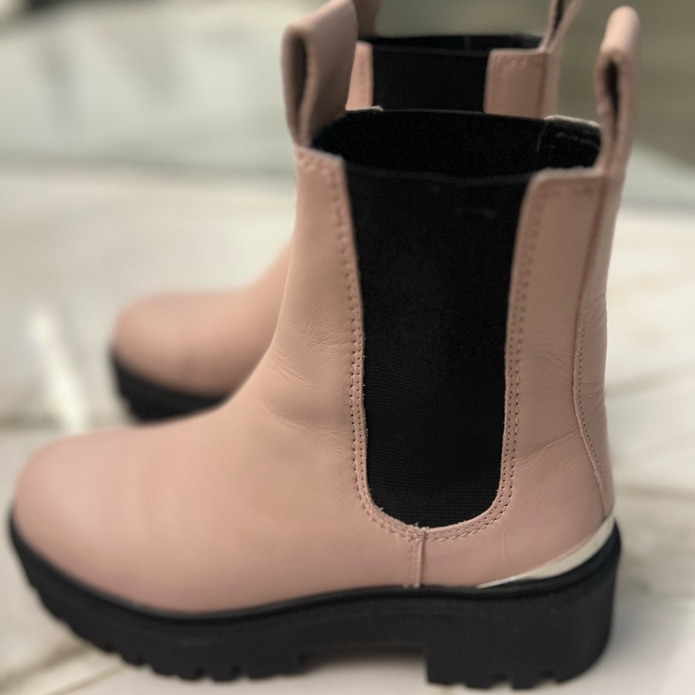 MAJE Women's Pink Chelsea Boots